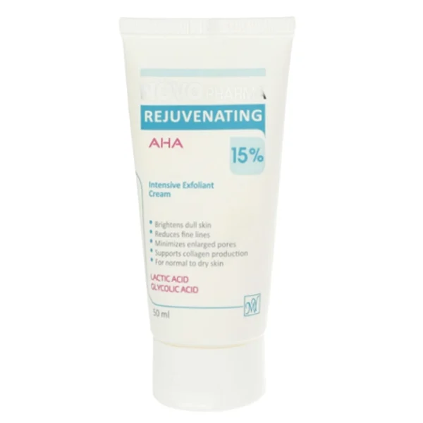 کرم لایه بردار AHA 15 درصد نووفارما مای فارما 50 میلی لیتر