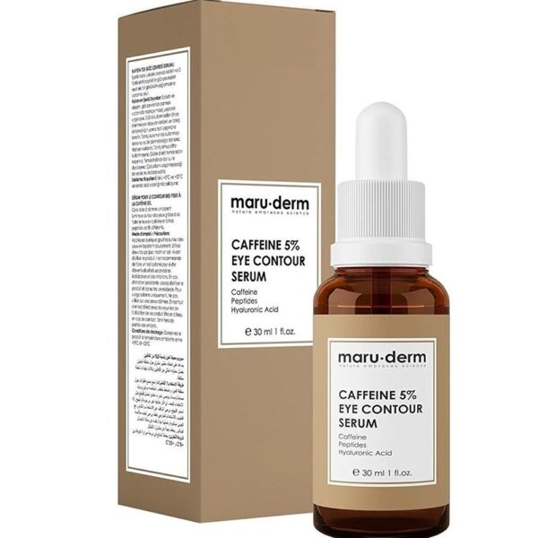 سرم دور چشم کافئین ۵% مارودرم مدل Maruderm Caffeine %5 Eye Contour Serum
