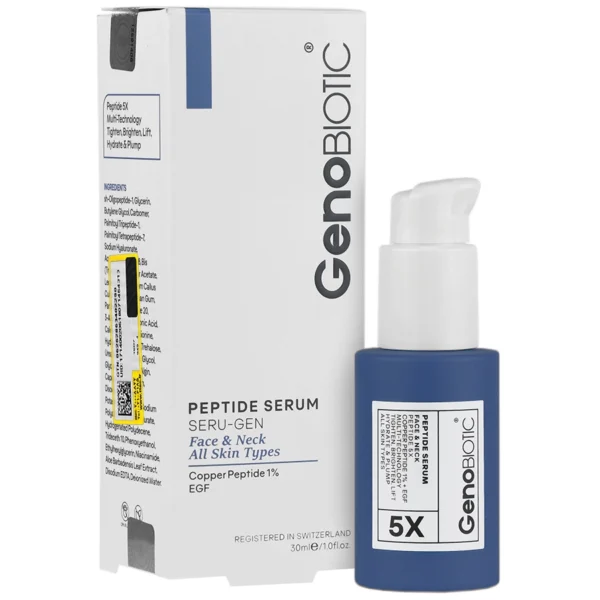 سرم پوست ژنوبایوتیک مدل پپتایدی حجم 30 میلی لیتر