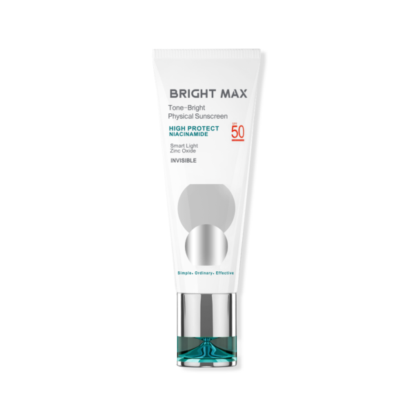 کرم ضد آفتاب فیزیکال بی رنگ تن-برایت برایت مکس