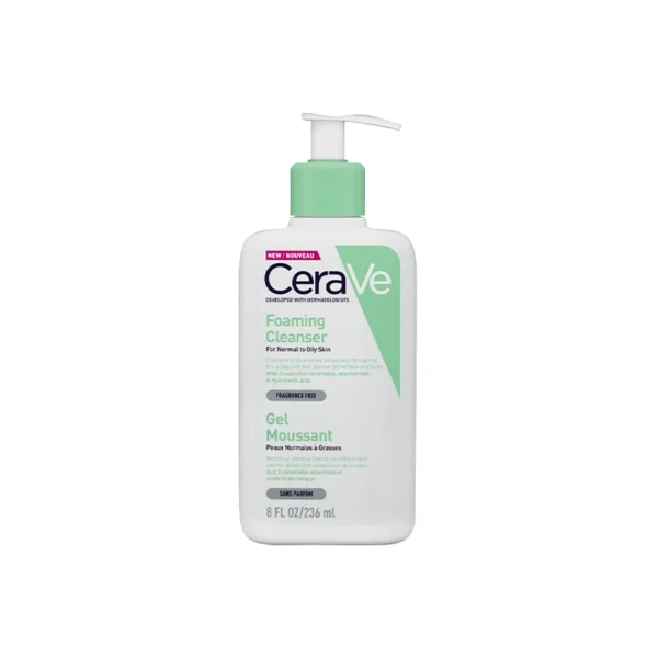 شوینده فومی سراوی مخصوص پوست نرمال تا چرب 236میل CeraVe