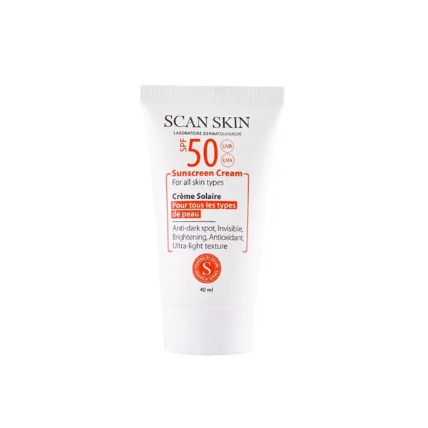 کرم ضد آفتاب و ضد لک اسکن اسکین 40 میلی | مناسب برای انواع پوست با SPF50