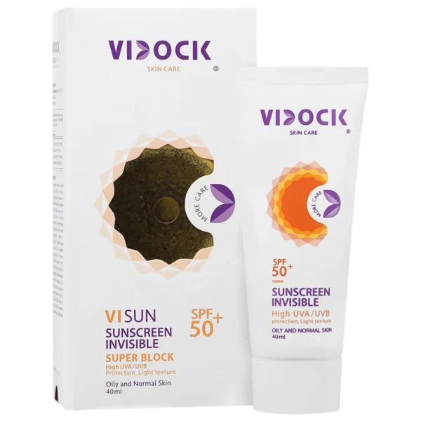 کرم ضد آفتاب ویدوک پوست نرمال و چرب (بی رنگ)SPF50